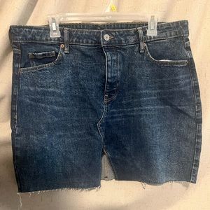 Old Navy Higher High-Rise jean skirt